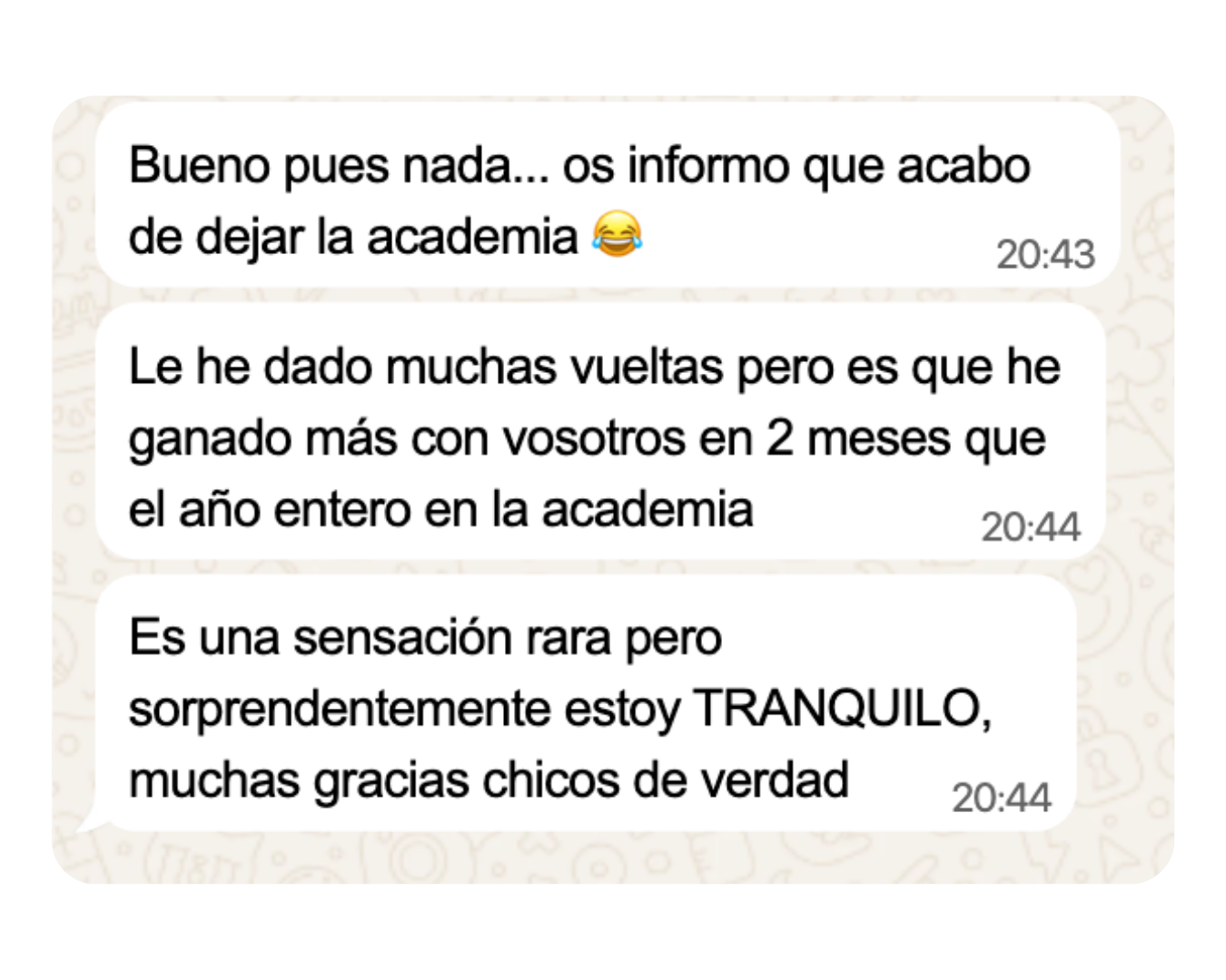 Testimonio de Carlos